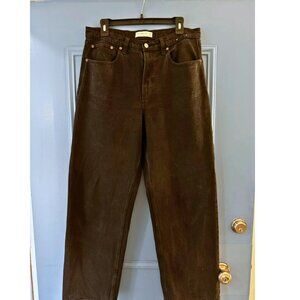 Abercrombie High Rise Loose Jean Black